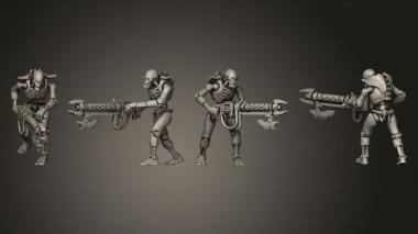 Military figurines Necron Warrior 03 3d model