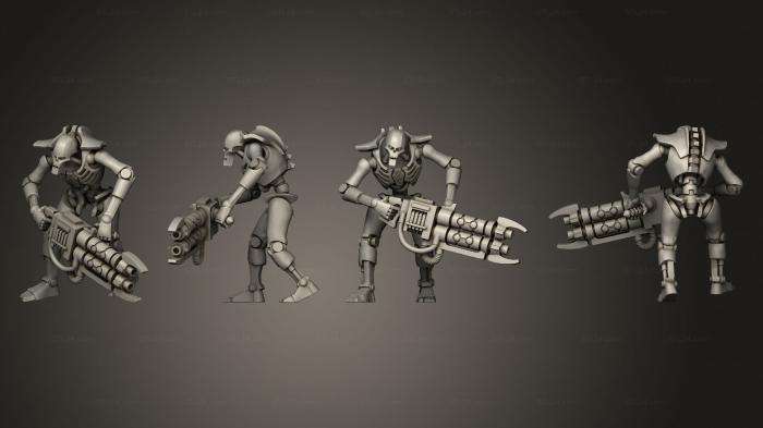 Military figurines (Necron Warrior 05, STKW_10134) 3D models for cnc