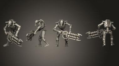 Military figurines Necron Warrior 05 3d model