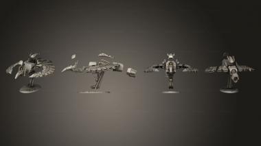 Military figurines Necroyd Tomb Lords Ibis Fighter 3d model