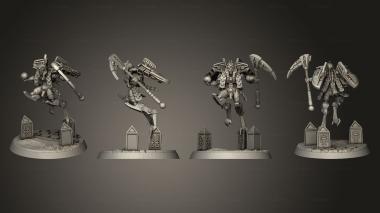 Military figurines Necroyd Tomb Lords Lennokh Destrukthor Lord 3d model
