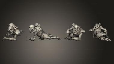 Military figurines Necroyd Tomb Lords 03 3d model