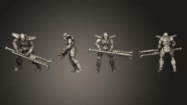 Military figurines Necroyd Tomb Lords 04 3d model