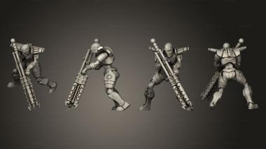 Military figurines Necroyd Tomb Lords 05 3d model