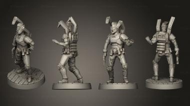 Military figurines Nemesis capitan 3d model