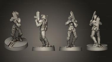 Military figurines Nemesis piloto 3d model