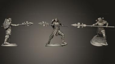 Military figurines Galrian Master Of Spear And 3d model