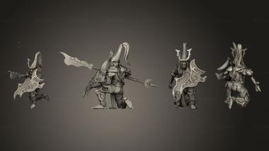 Military figurines Night fall on foot 03 3d model