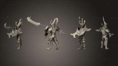 Military figurines Night fall on foot 04 3d model