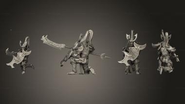 Military figurines Night fall on foot 05 3d model