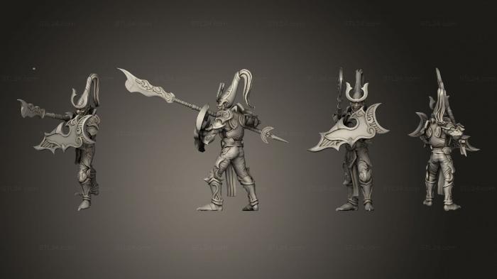 Military figurines (Night fall on foot 06, STKW_10173) 3D models for cnc