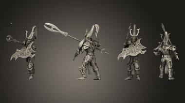 Military figurines Night fall on foot 08 3d model
