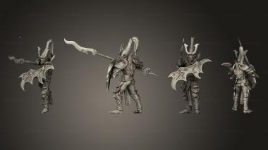 Military figurines Night fall on foot 10 3d model