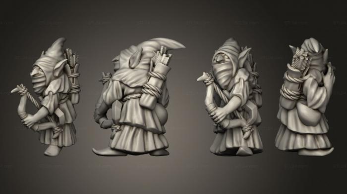 Military figurines (Night Goblin Archer 01, STKW_10178) 3D models for cnc
