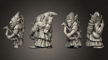 Military figurines Night Goblin Archer 01 3d model