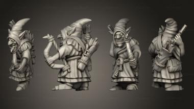 Military figurines Night Goblin Archer 05 3d model