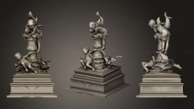 Military figurines gargoyle 007 3d model