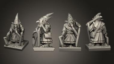 Military figurines Night goblin base Goblin 3 3d model