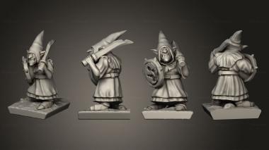 Military figurines Night goblin base Goblin 5 3d model