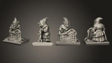 Military figurines Night goblin base Goblin 6 3d model