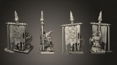 Military figurines Night goblin base Goblin 7 3d model