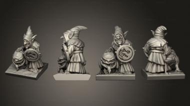 Military figurines Night goblin base Goblin 14 3d model