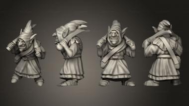 Military figurines Night goblin solo Goblin 13 3d model