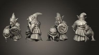 Military figurines Night goblin solo Goblin 14 3d model