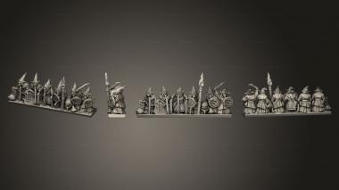 Military figurines Night goblin stripes 04 3d model