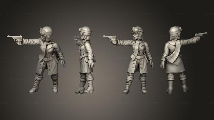 Military figurines (NIGHTGAUNT investigators amelia, STKW_10232) 3D models for cnc