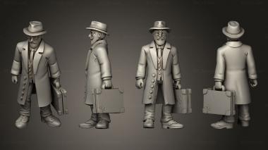 Military figurines NIGHTGAUNT investigators professor 3d model