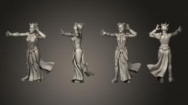 Military figurines Nightsister 3d model