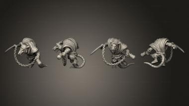 Military figurines Ninja rat 2 3d model