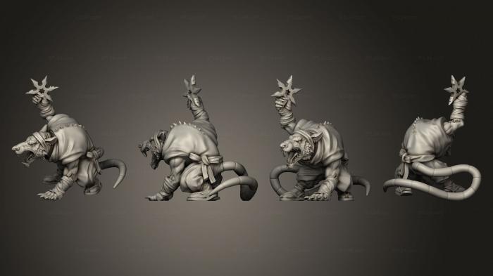 Military figurines (Ninja rat 6, STKW_10250) 3D models for cnc