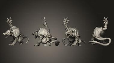 Military figurines Ninja rat 6 3d model