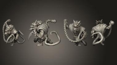 Military figurines Ninja rat 9 3d model