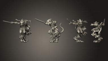 Military figurines Ninja Rat Smoke 2 3d model