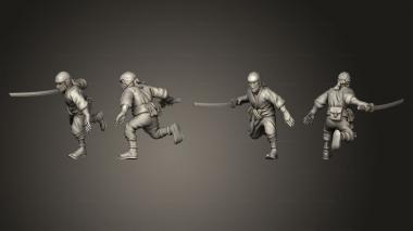 Military figurines Ninja Set 3d model