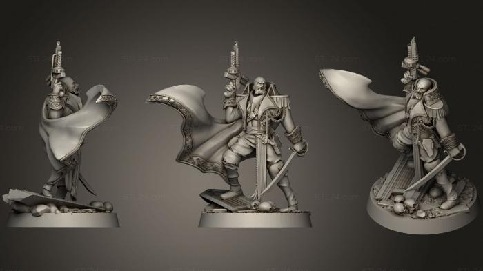 Military figurines (General Von Krugenstein, STKW_1027) 3D models for cnc