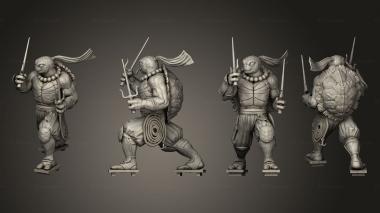 Military figurines Ninja Tortle Sai 3d model