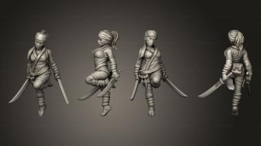Military figurines Ninja 06 3d model