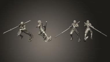 Military figurines ninja 16 3d model