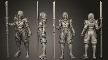 Military figurines ninja 17 3d model