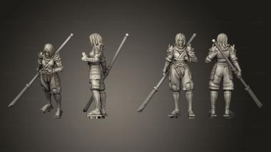 Military figurines ninja 18 3d model