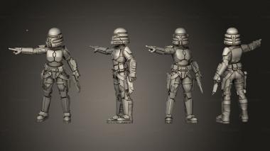 Military figurines Nite Owl Leader 3d model