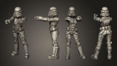 Military figurines Nite Owl Pistols 2 3d model