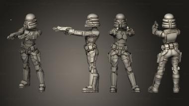 Military figurines Nite Owl Pistols 3 3d model