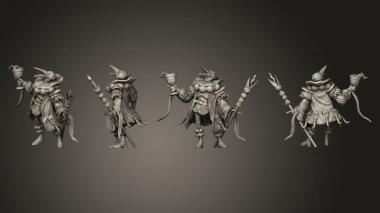 Military figurines Noble Crane Folk Laughing 3d model