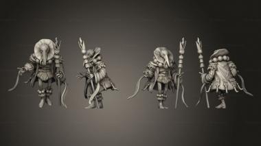 Military figurines Noble Crane Folk 3d model