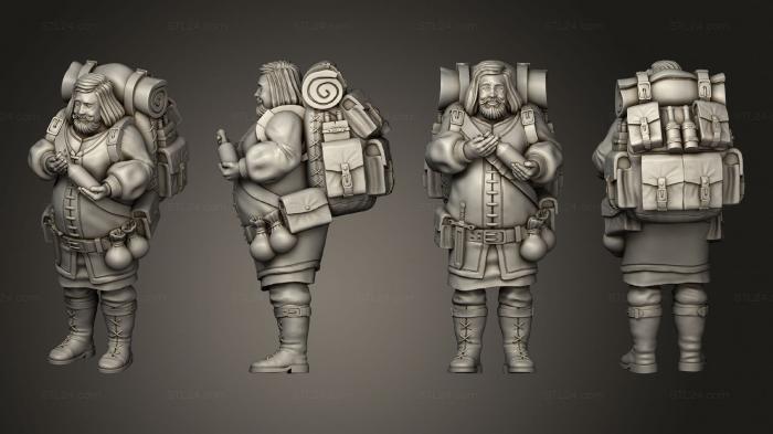 Military figurines (Nomadic Caravan Merchant, STKW_10308) 3D models for cnc